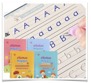 04 CAHIERS D'ECRITURE MAGIQUE 3D REUITILISABLE